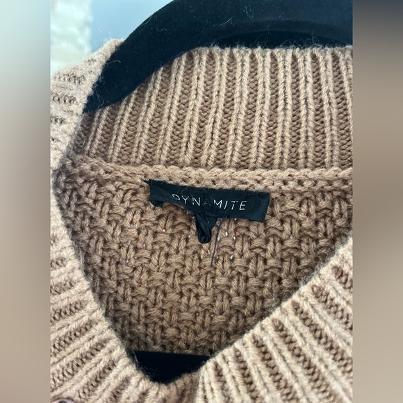Cinnamon Brown Knit Sweater from Dynamite - Picture 3 of 3